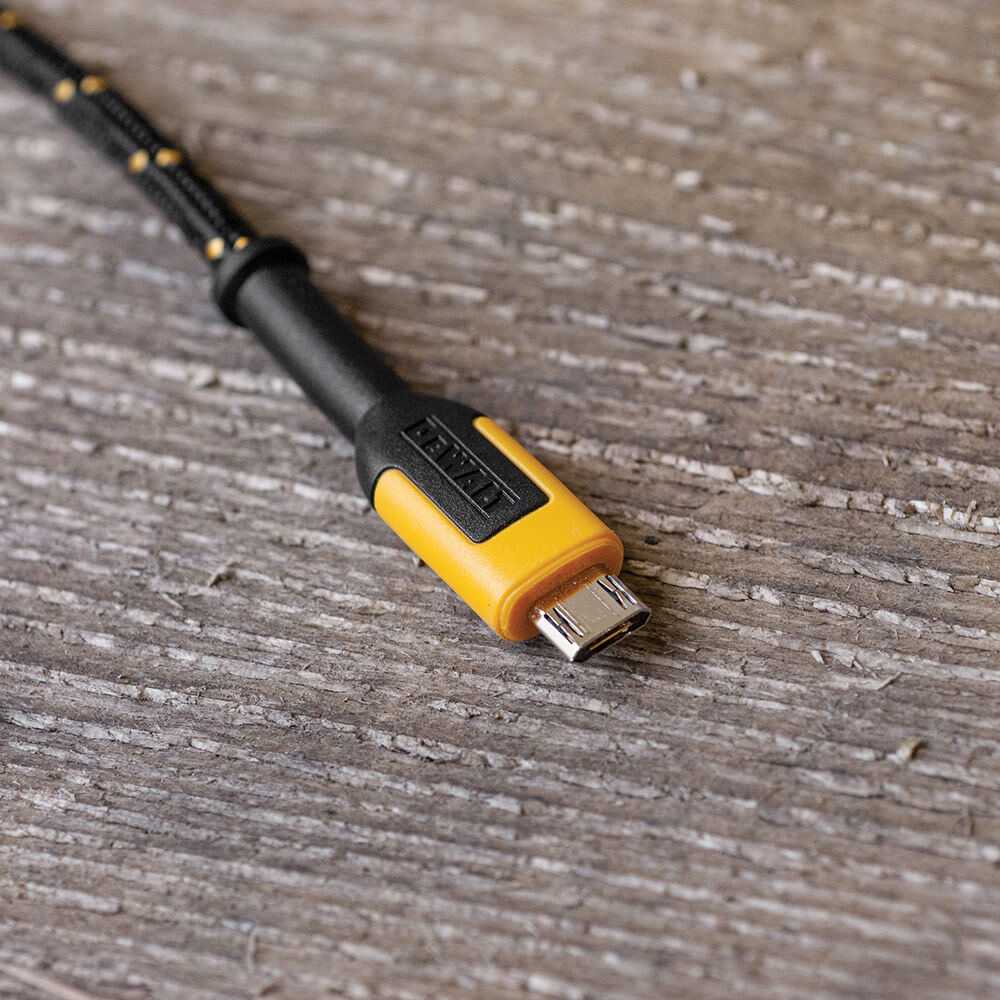 Dewalt, 10 FT. Micro USB Reinforced Braided Cable Phone Charger