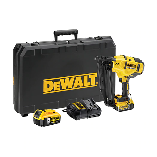 Dewalt, 18V 5.0Ah Brushless 16G Second Fix Nailer Kit DCN660P2-XE by Dewalt