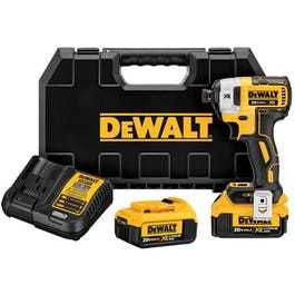 Dewalt, 20-Volt Max XR Drill/Driver Kit, Brushless Motor, 1/4-In., 2 Lithium-Ion Batteries