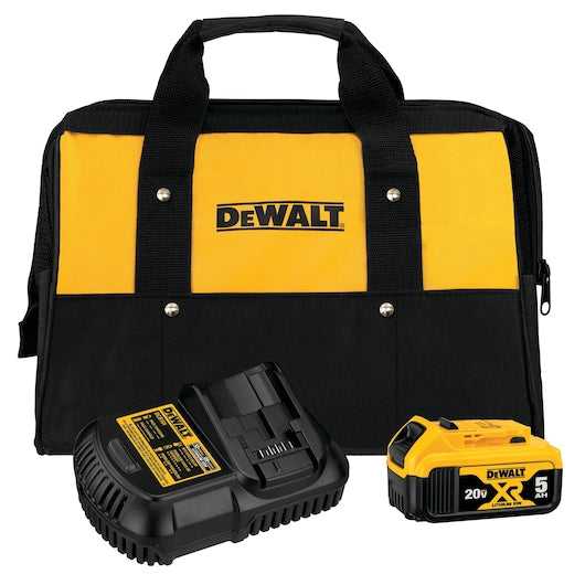 Dewalt, 20V MAX 5.0Ah Battery Charger Kit with Bag