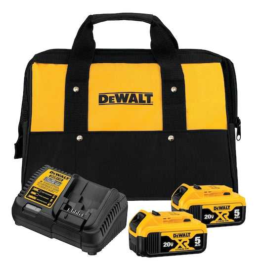 Dewalt, 20V MAX 5.0Ah Starter Kit With 2 Batteries
