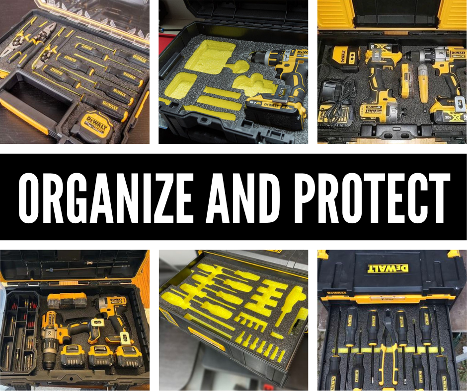 Kaizen Cases and Inserts, DeWalt TOUGHSYSTEM 2.0 24 in. Mobile Tool Box - DWST08450 - Kaizen Inserts