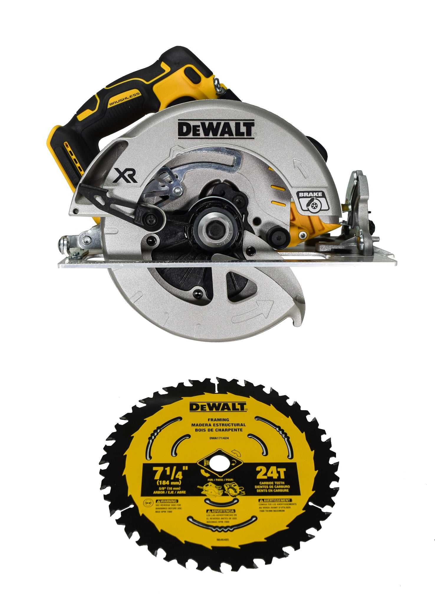 Dewalt, Dewalt DCS574B 20V MAX XR Brushless 7-1/4" Cordless Circular Saw (Bare Tool)